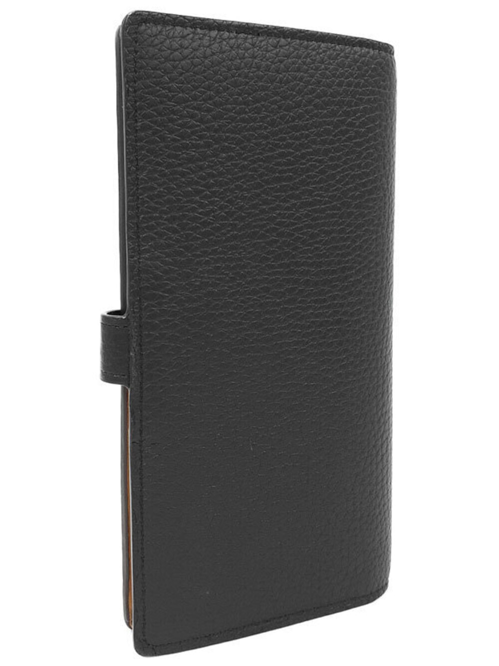 Louis Vuitton Vertical Long LV fold Bi Wallet Black